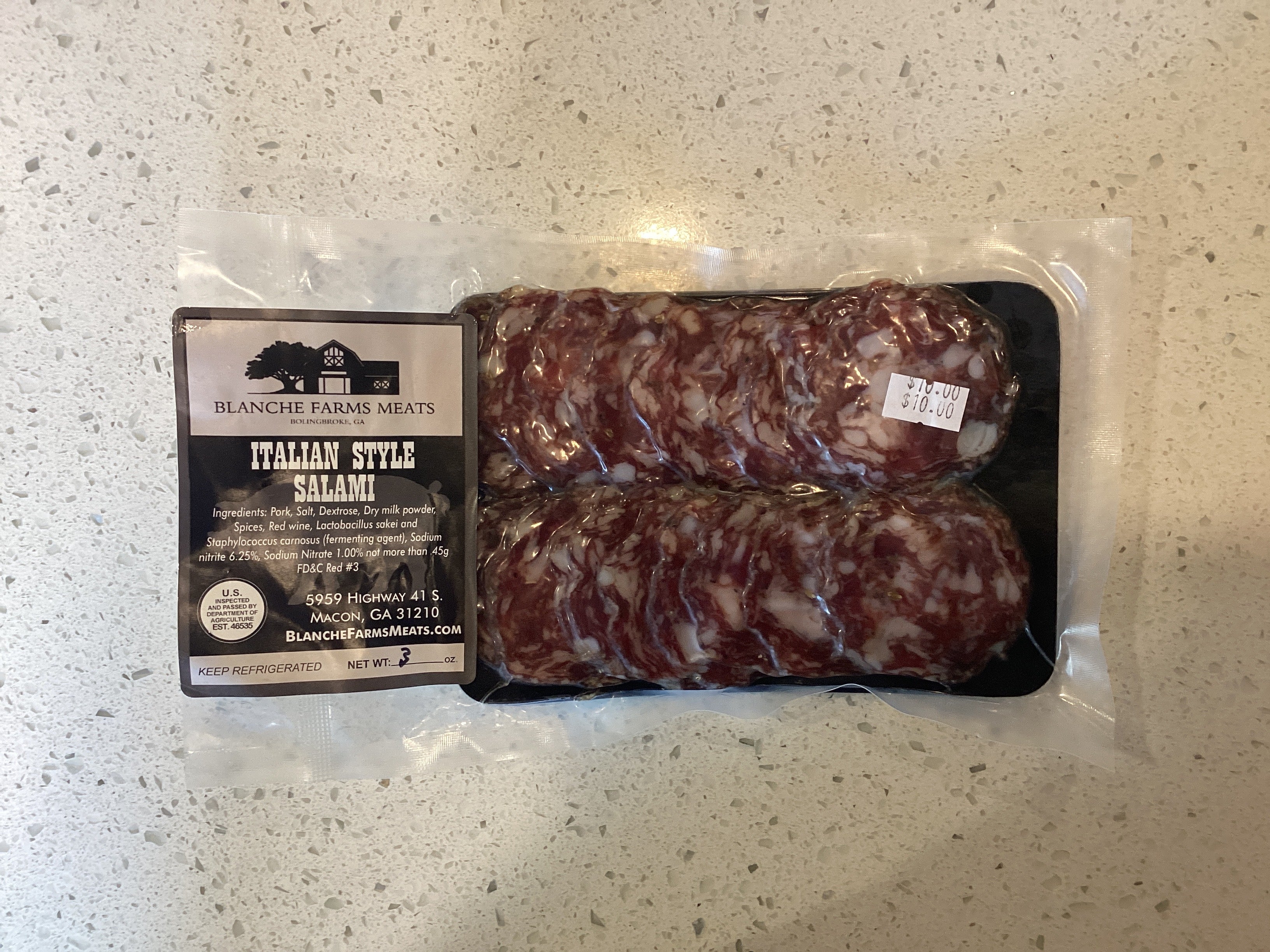 Blanche Farms Italian salami