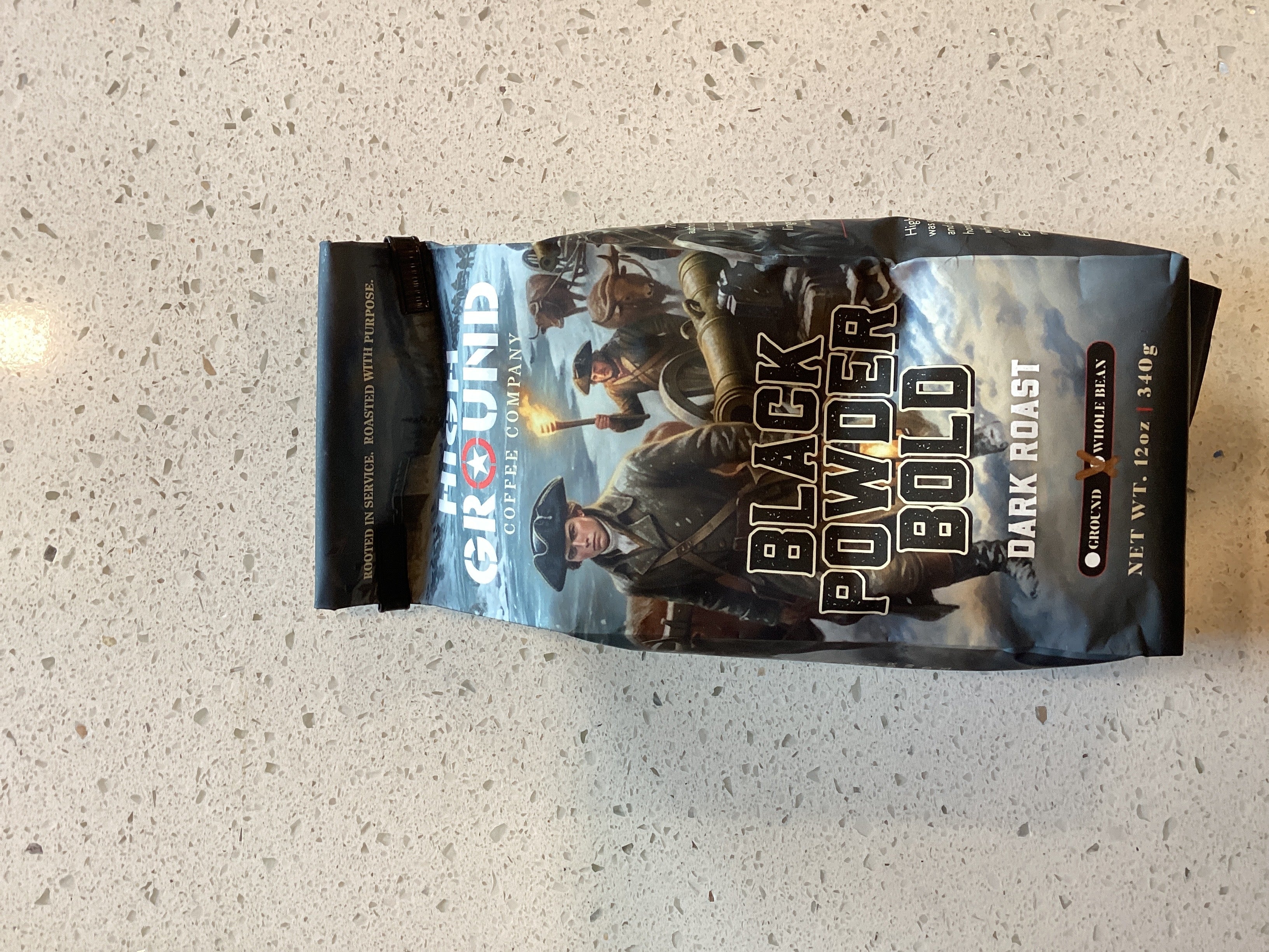 High Ground Coffee Black Powder Bold
