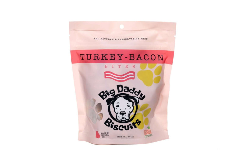 Big Daddy Turkey Bacon Dog Biscuits 8 OUNCES