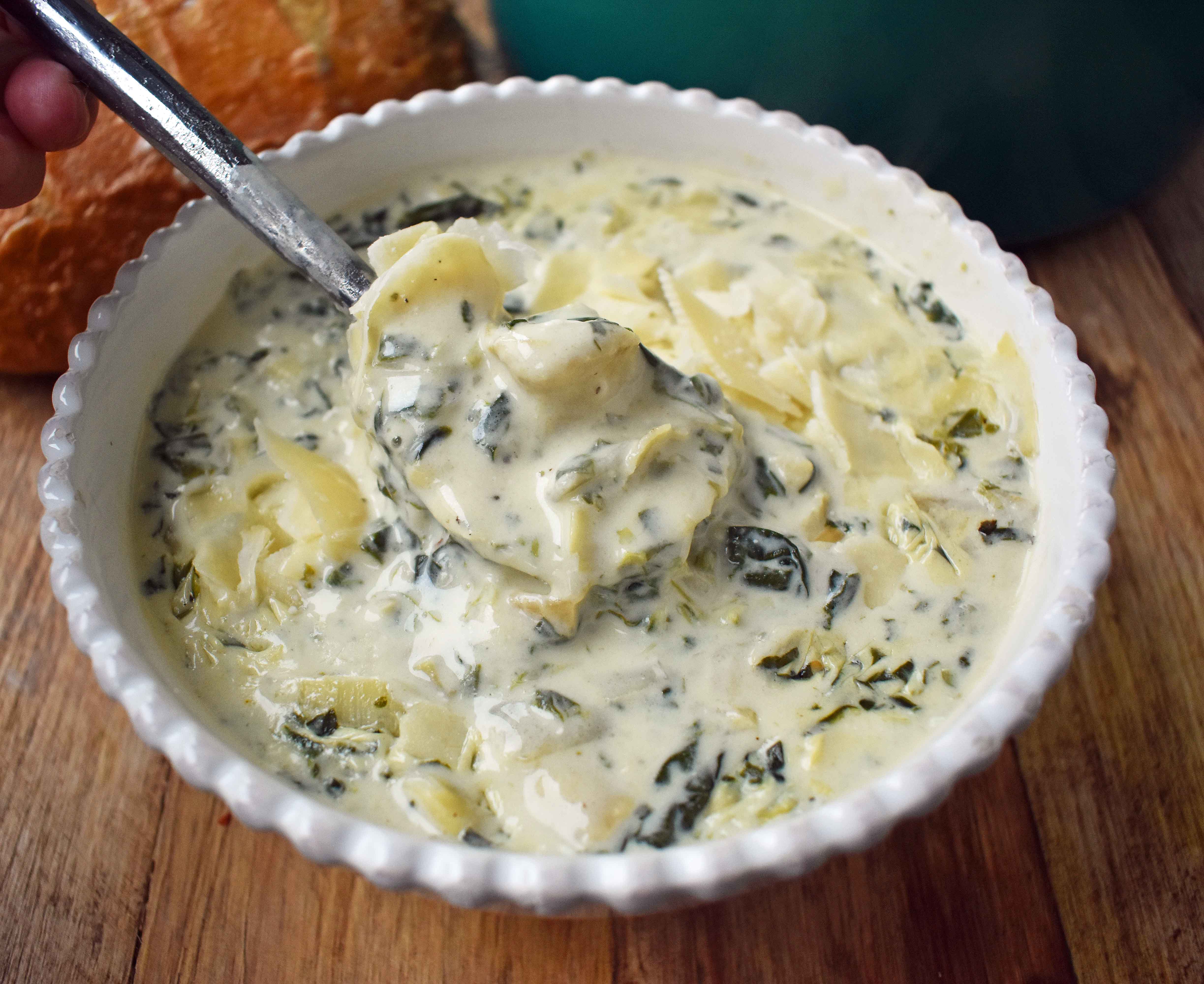 Artichoke in cream sauce