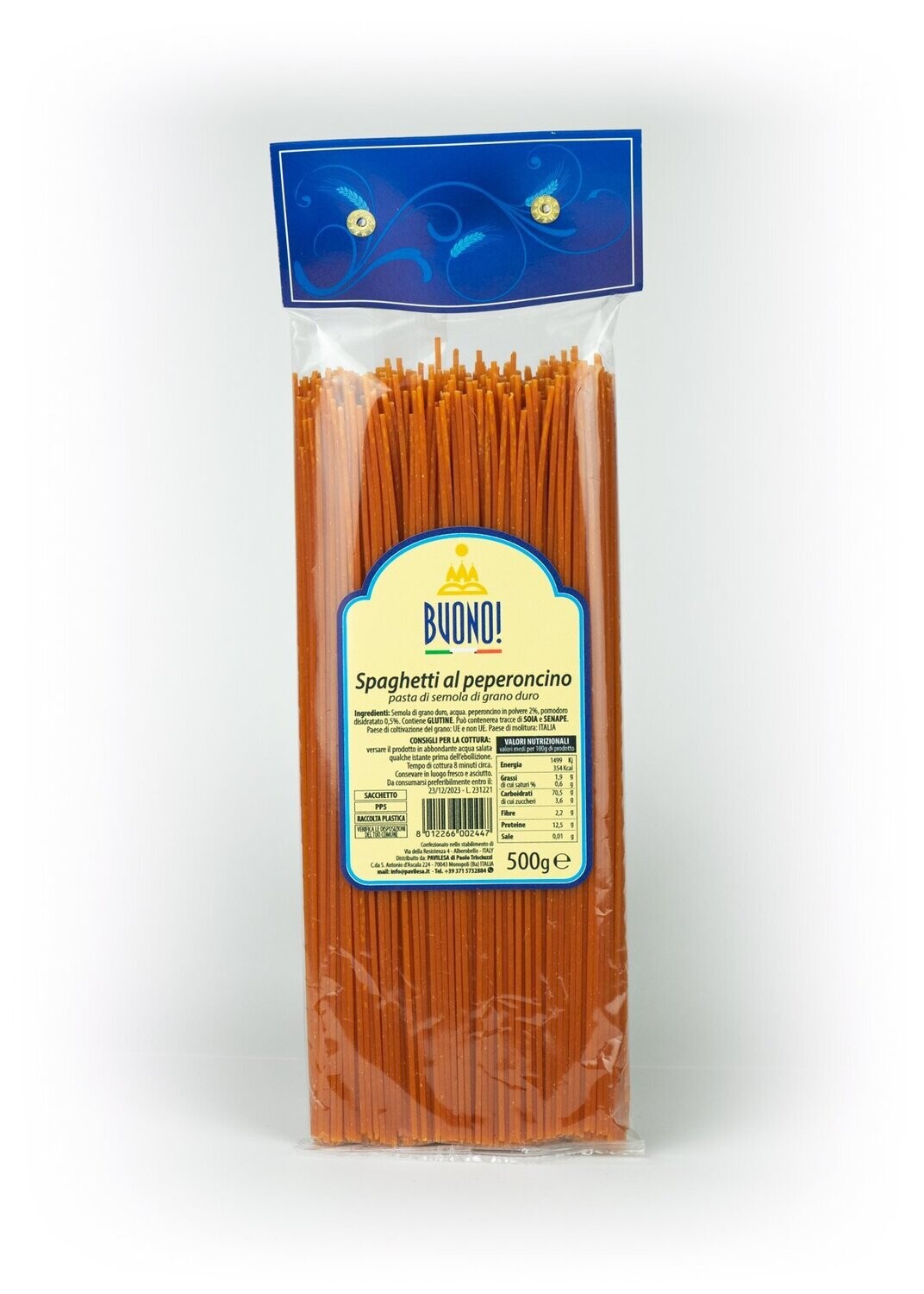 Maesrti Pastai Spaghetti al Peperoncino 500 GRAMS
