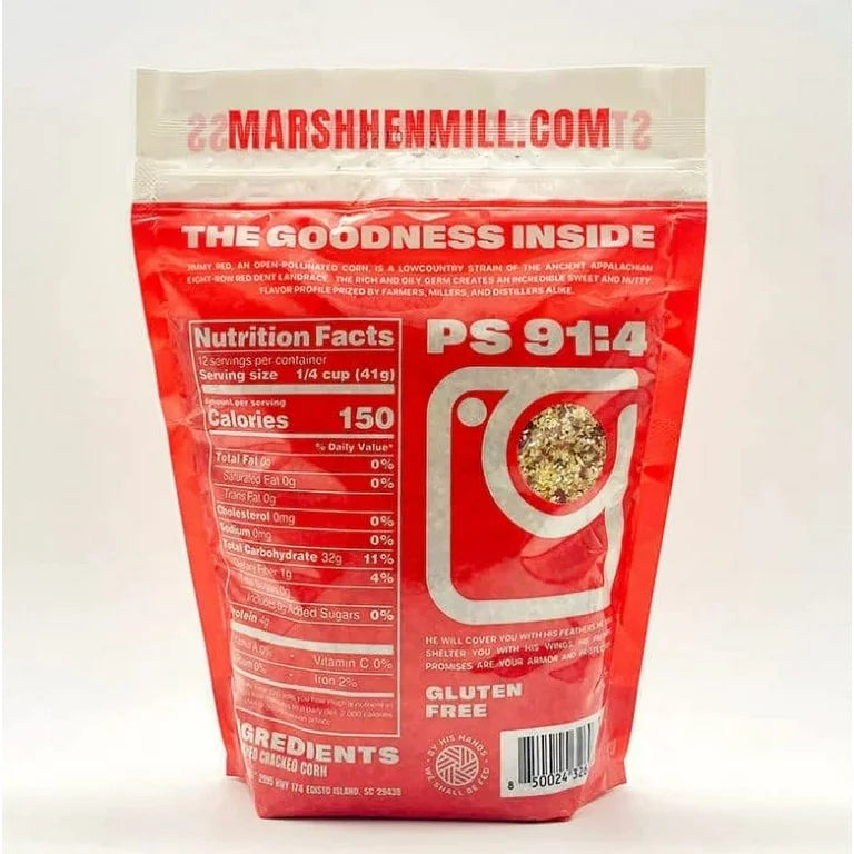 Marsh Hen Mill Stone Ground Jimmy Red Grits 24 oz