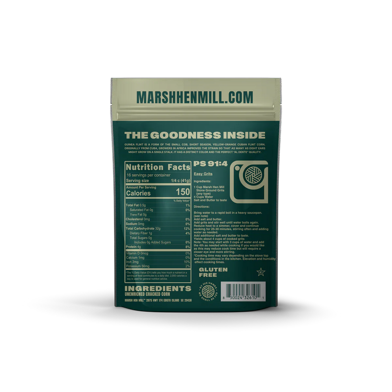 Marsh Hen Mill Guinea Flint Grits 1.5 lb