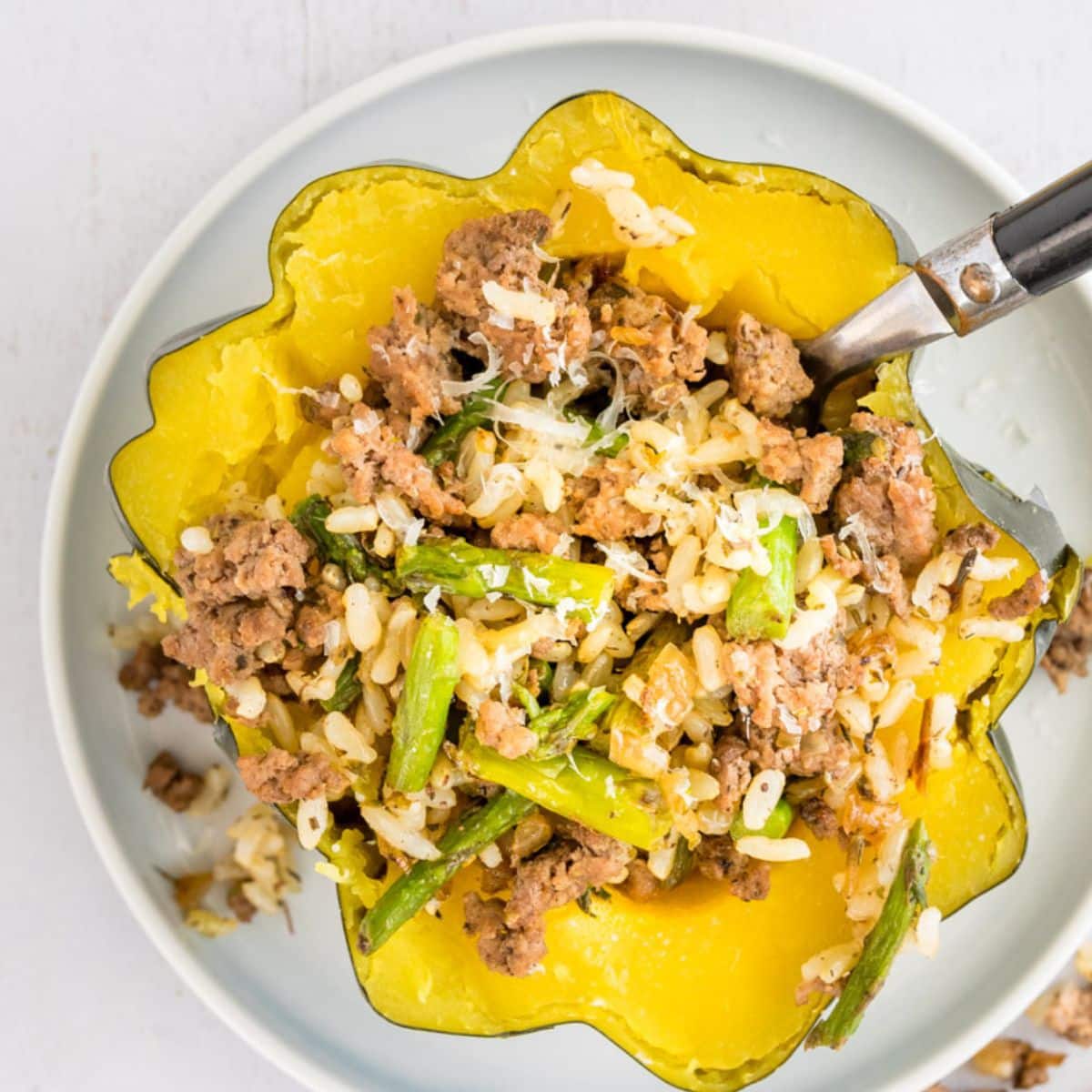 Wagyu Beef/Rice Stuffed Squash