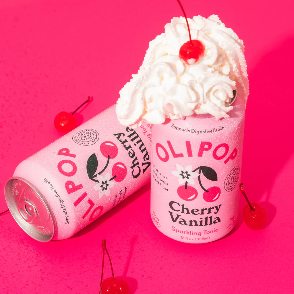 Olipop, Tonic Sparkling Cherry Vanilla