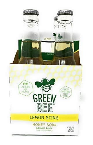 Green Bee Lemon Sting Honey Soda 4 Pack