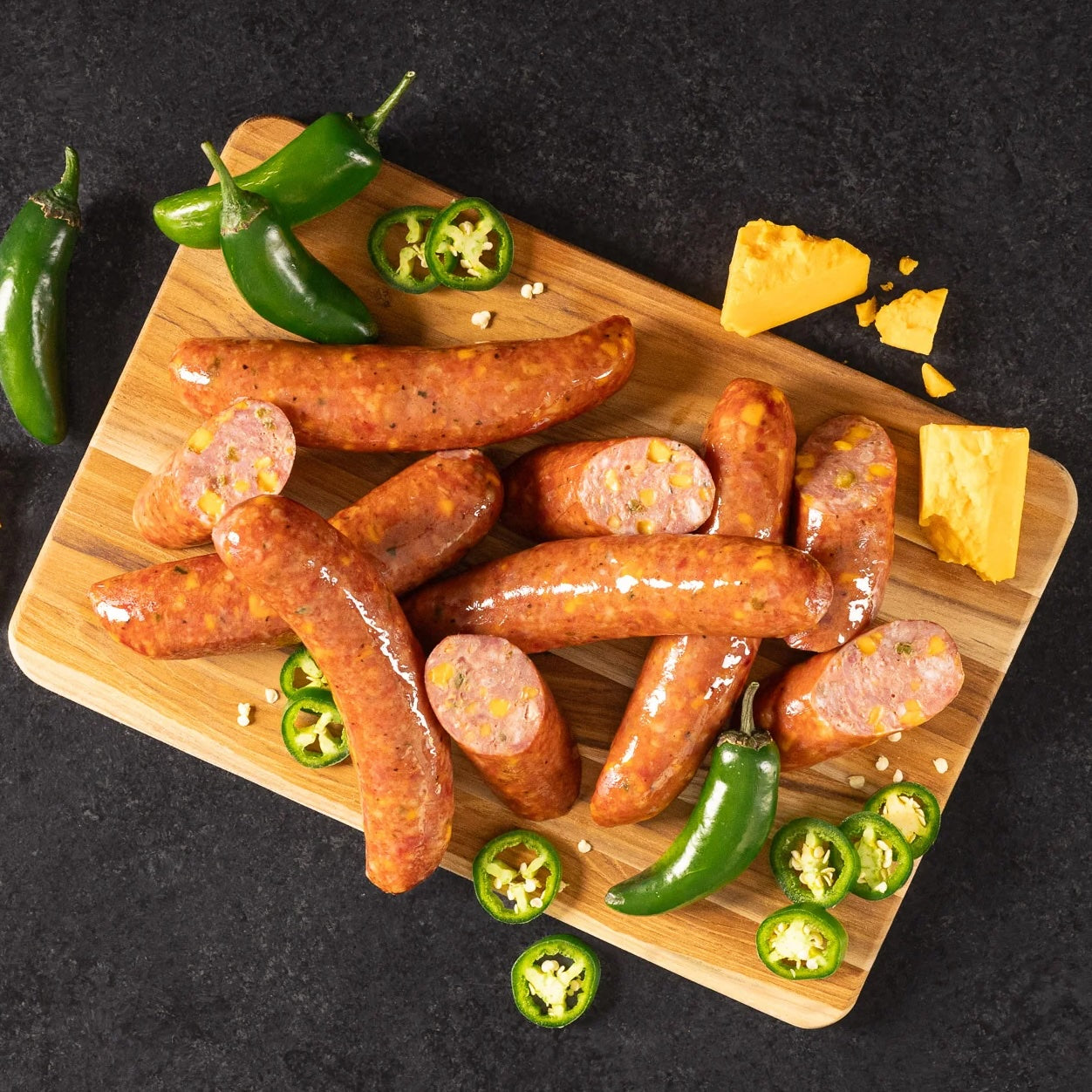 Pork Jalapeno and Cheddar Sausage