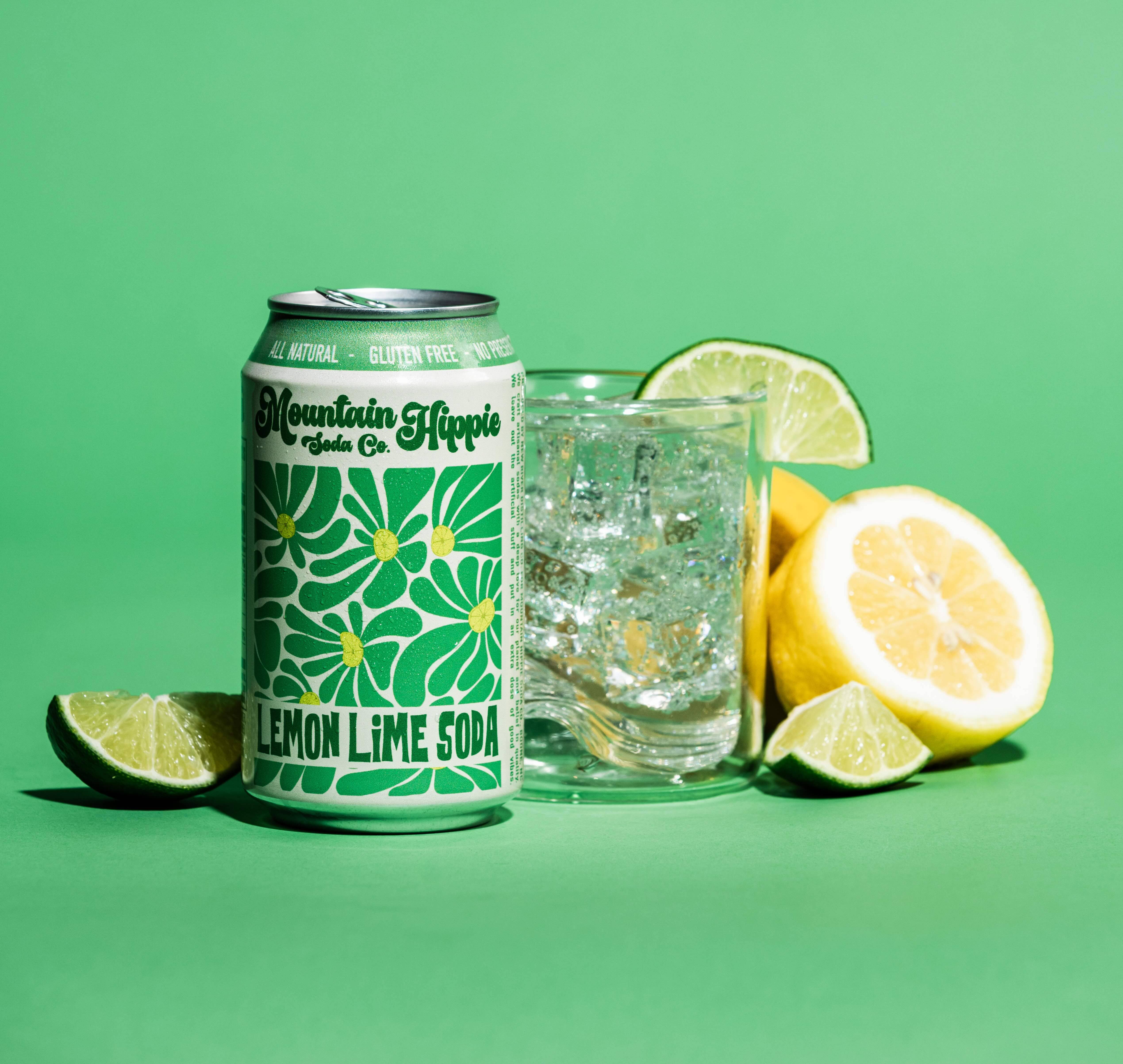 Mountain Hippie Soda Co. Lemon Lime Soda