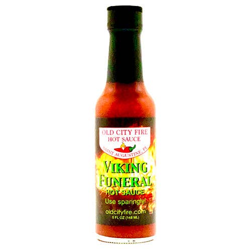 Old City Fire Hot Sauce Viking Funeral Very Hot