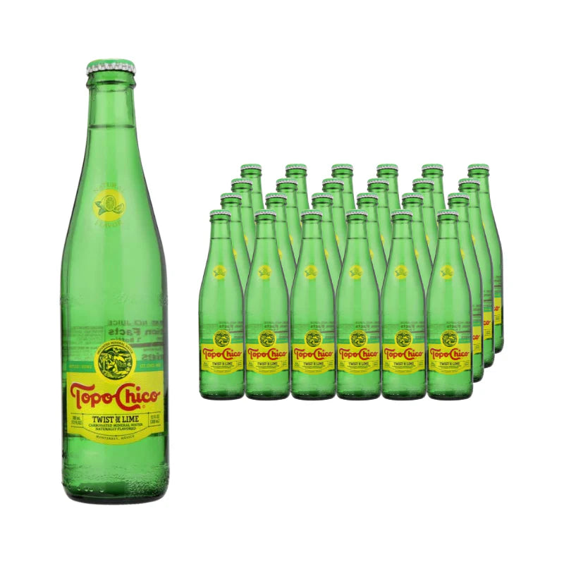 Topo Chico Mineral Water - Twist of Lime (12 oz Glass Bottle)