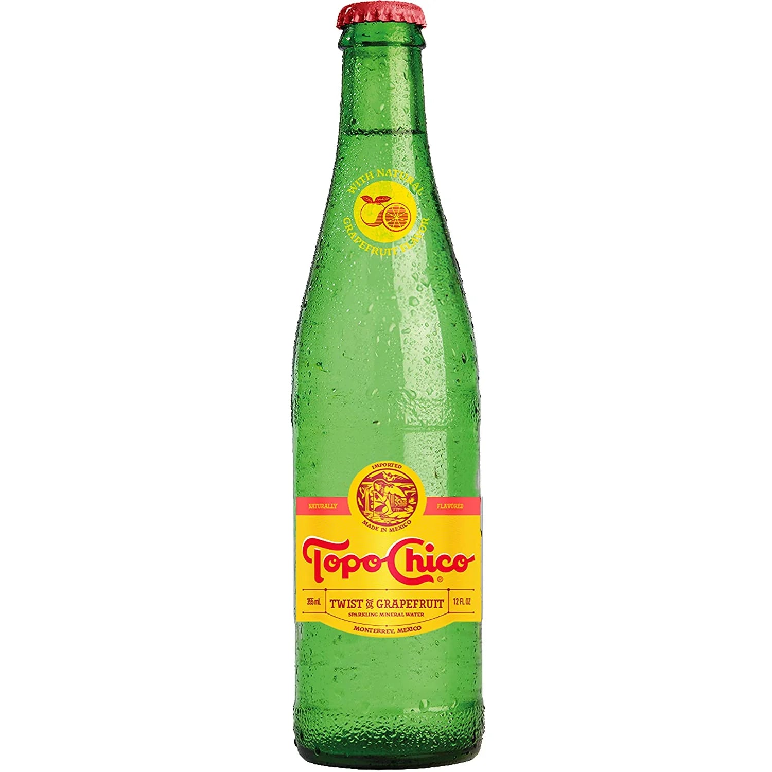 Topo Chico Mineral Water - Twist of Grapefruit (12 oz Glass Bottle)